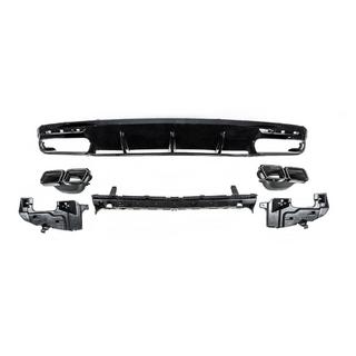 Rear Diffuser with Tips Black (2018-2020) photo 4