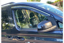 Ford Connect 2021- Window deflectors with chrome trim (2 pcs., Sunplex Chrome) photo 2