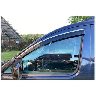 Window deflectors with chrome trim (2 pcs., Sunplex Chrome) photo 1