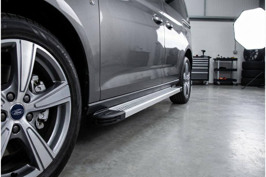 Ford Connect 2021- Side Steps Maya V2 (2 pcs, Aluminum) Maxi Base Image