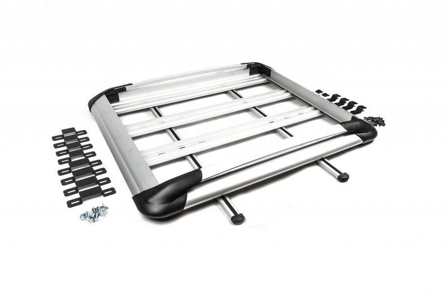 Opel Zafira Life 2019- Roof rack with crossbars and net (125cm x 200cm) Gray Photo 1