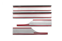 Volkswagen Caddy 2010-2015 Interior door sill protectors (no logo, stainless steel) photo 3