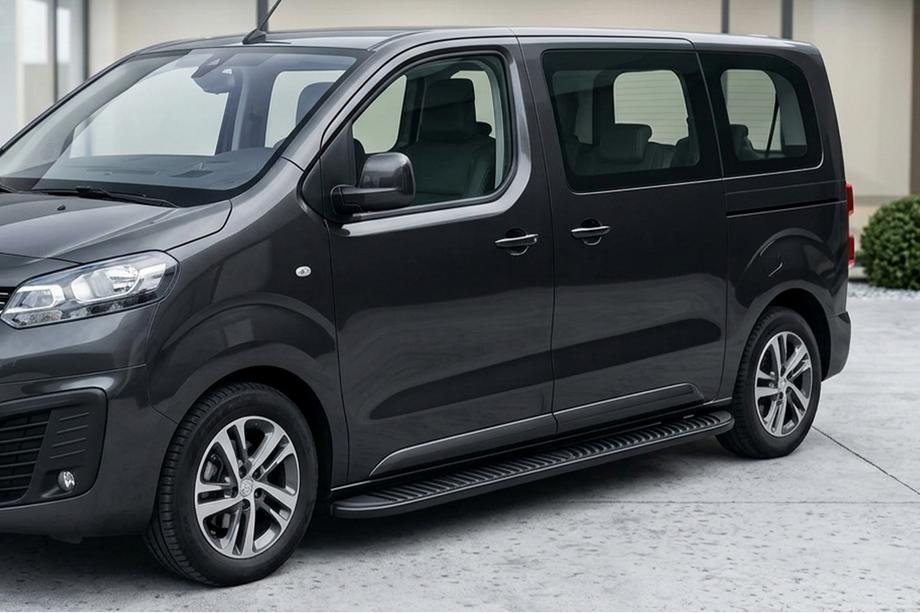 Opel Vivaro 2019- Side Steps Tayga Black (2 pcs, Aluminum) Image