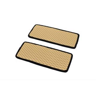 Polyurethane Door Sill Mats (2 pcs, EVA, Beige) Opel Movano 2021- photo 2