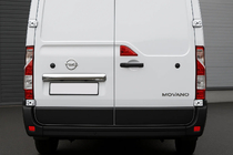 Opel Movano 2021- Chrome trim above license plate (stainless steel) Carmos - Turkish Stainless Steel photo 1