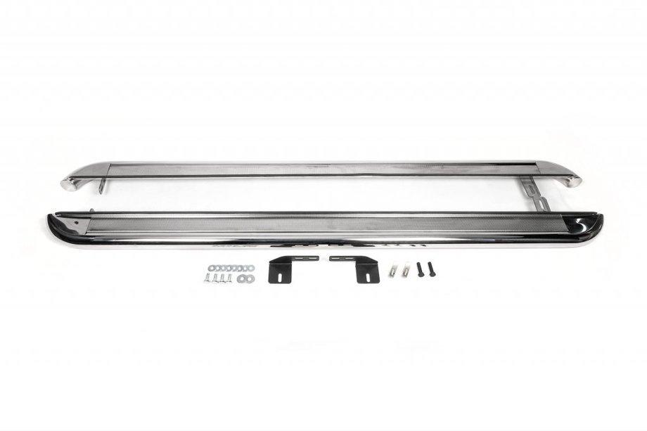 Opel Movano 2021- Premium Side Steps (2 pcs, Stainless Steel) Long Wheelbase, Ø60 Image