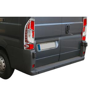 Chrome Tail Light Covers with Curve (2 pcs, Plastic) Opel Movano 2021- photo 1