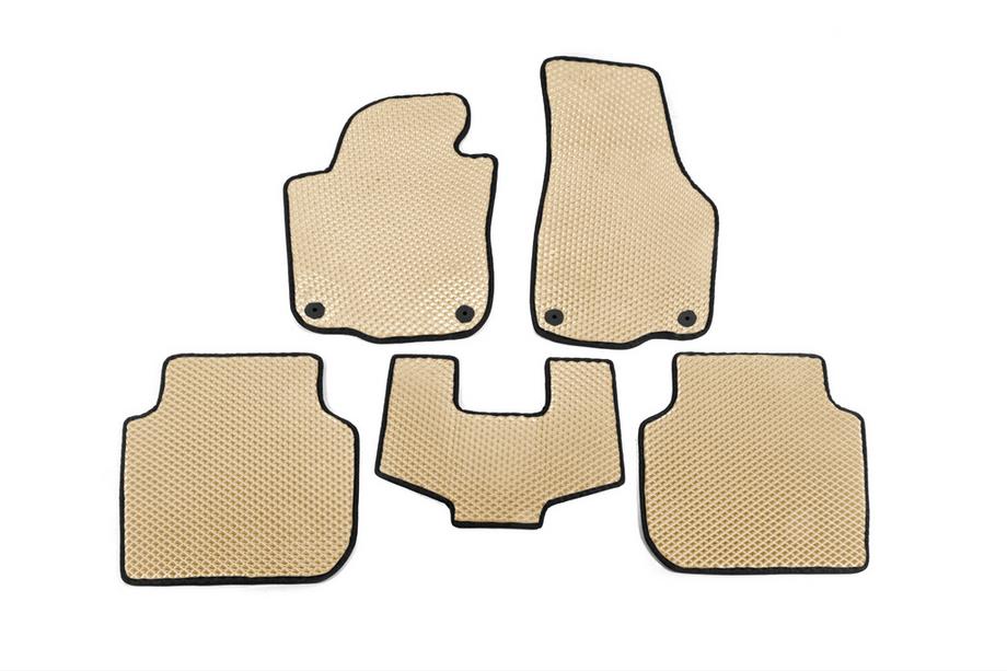 Volkswagen Passat B7 2012-2015 EVA Floor Mats (USA, Beige) Photo 1