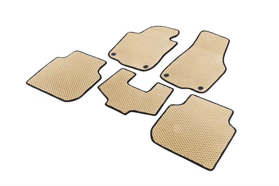 Volkswagen Passat B7 2012-2015 EVA Floor Mats (USA, Beige) Photo 2