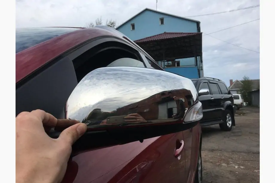 Renault Fluence 2009-2016 Mirror Covers (2 pcs, Stainless Steel) Photo 4