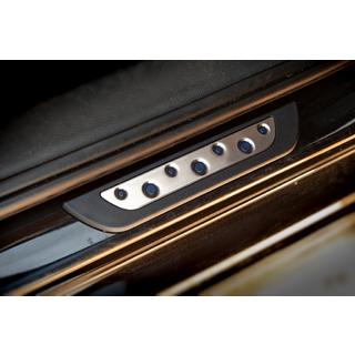 Door sill protectors (Dotline, 4 pcs, stainless steel) Volkswagen Passat B6 2006-2012 photo 4