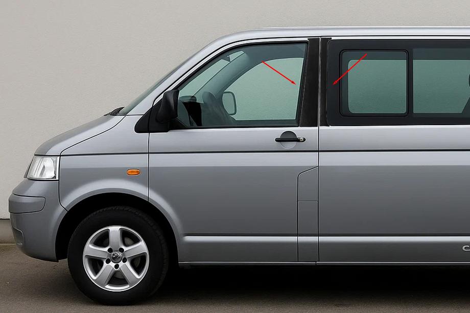 Volkswagen T5 Caravelle 2004-2010 Door Pillar Covers EuroCap Image