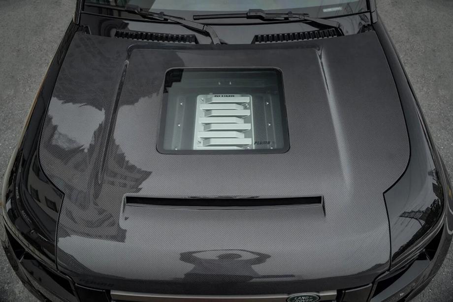Land Rover Defender 2019- Carbon Hood (with Glass Window) Image