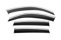 Audi Q5 2008-2017 Window Deflectors with Chrome Trim Niken Luxury (4 pcs) photo 2