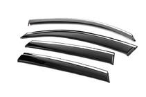 Audi Q5 2008-2017 Window Deflectors with Chrome Trim Niken Luxury (4 pcs) photo 4