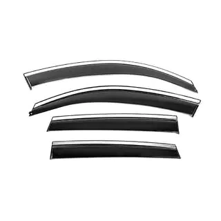 Window Deflectors with Chrome Trim Niken Luxury (4 pcs) photo 2