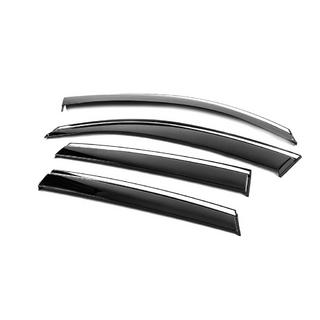 Window Deflectors with Chrome Trim Niken Luxury (4 pcs) photo 4