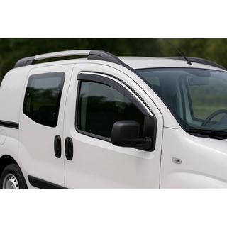 Window Deflectors with Chrome Trim Niken Luxury (2 pcs) Fiat Fiorino/Qubo 2008-2024 photo 1