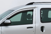 Renault Dokker 2013-2022 Window Deflectors with Chrome Trim Niken Luxury (2 pcs) photo 1