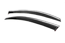 Volkswagen Caddy 2004-2010 Window Deflectors with Chrome Trim Niken Luxury (2 pcs) photo 4