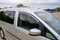 Volkswagen Caddy 2015-2020 Window Deflectors with Chrome Trim Niken Luxury (2 pcs) photo 3