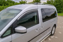 Volkswagen Caddy 2015-2020 Window Deflectors with Chrome Trim Niken Luxury (2 pcs) photo 4