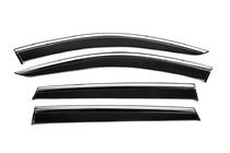 Audi Q7 2015–2026 Window Deflectors with Chrome Trim Niken Luxury (4 pcs) photo 1
