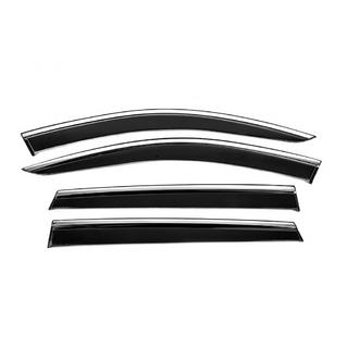 Window Deflectors with Chrome Trim Niken Luxury (4 pcs) Audi Q7 2015–2026 photo 1