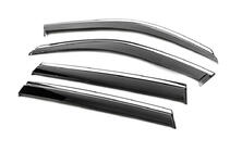 BMW X5 F15 2013-2018 Window Deflectors with Chrome Trim Niken Luxury (4 pcs) photo 2