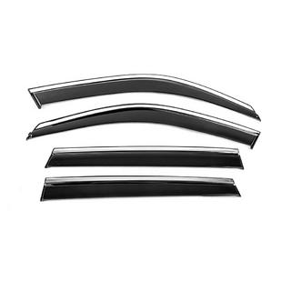 Window Deflectors with Chrome Trim Niken Luxury (4 pcs) photo 1