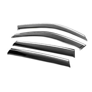 Window Deflectors with Chrome Trim Niken Luxury (4 pcs) photo 2