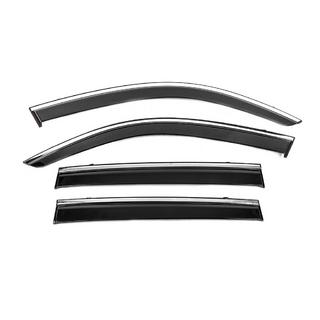 Window Deflectors with Chrome Trim Niken Luxury (4 pcs) photo 1