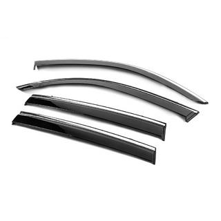 Window Deflectors with Chrome Trim Niken Luxury (4 pcs) photo 2