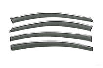 Chevrolet Cruze 2009–2015 Window Deflectors with Chrome Trim Niken Luxury (SD, 4 pcs) photo 1