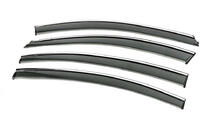 Chevrolet Cruze 2009–2015 Window Deflectors with Chrome Trim Niken Luxury (SD, 4 pcs) photo 2