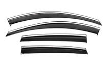 Chevrolet Captiva 2006-2019 Window Deflectors with Chrome Trim Niken Luxury (4 pcs) photo 1