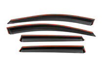 Chevrolet Captiva 2006-2019 Window Deflectors with Chrome Trim Niken Luxury (4 pcs) photo 3
