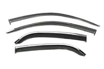 Citroen C-Elysee 2013-2022 Window Deflectors with Chrome Trim Niken Luxury (4 pcs) photo 1