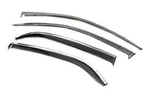 Citroen C-Elysee 2013-2022 Window Deflectors with Chrome Trim Niken Luxury (4 pcs) photo 2