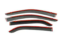 Citroen C-Elysee 2013-2022 Window Deflectors with Chrome Trim Niken Luxury (4 pcs) photo 4