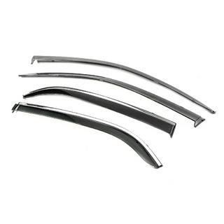 Window Deflectors with Chrome Trim Niken Luxury (4 pcs) Citroen C-Elysee 2013-2022 photo 2