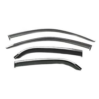 Window Deflectors with Chrome Trim Niken Luxury (4 pcs) photo 2