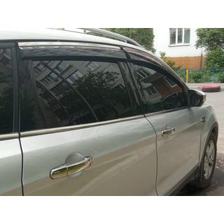 Window Deflectors with Chrome Trim Niken Luxury (4 pcs) photo 4