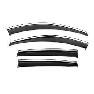 Window Deflectors with Chrome Trim Niken Luxury (4 pcs) photo 2