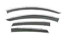 Ford Fusion 2012-2020 Window Deflectors with Chrome Trim Niken Luxury (SD, 4 pcs) photo 1