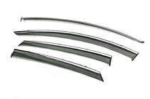 Ford Fusion 2012-2020 Window Deflectors with Chrome Trim Niken Luxury (SD, 4 pcs) photo 2