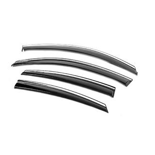 Window Deflectors with Chrome Trim Niken Luxury (4 pcs) photo 2
