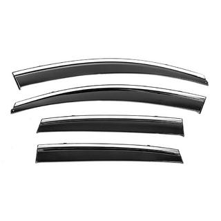 Window Deflectors with Chrome Trim Niken Luxury (4 pcs) photo 3