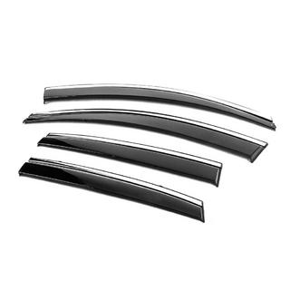 Window Deflectors with Chrome Trim Niken Luxury (4 pcs) photo 4
