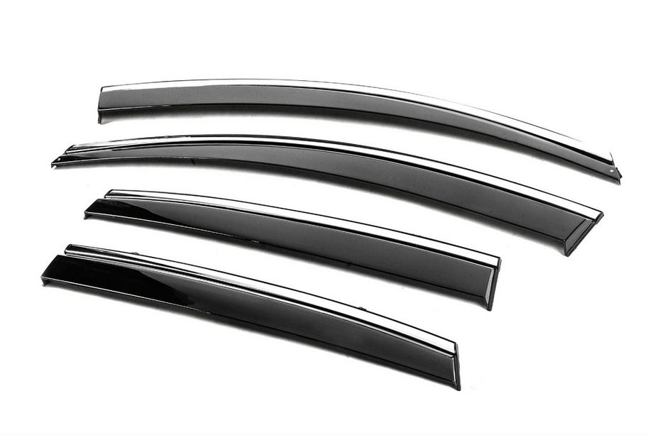 Honda CRV 2012-2016 Window Deflectors with Chrome Trim Niken Luxury (4 pcs) Photo 4